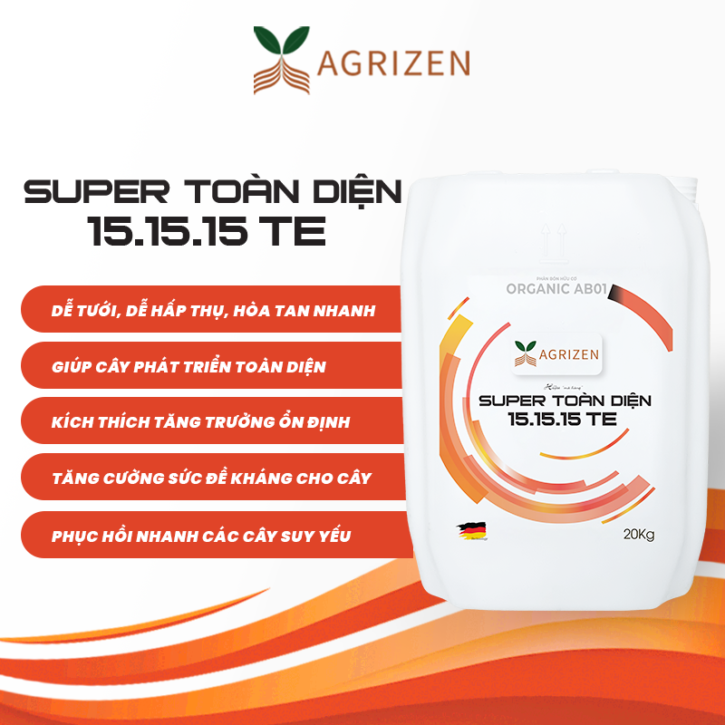 SUPER TOÀN DIỆN 15.15.15+TE (20KG)