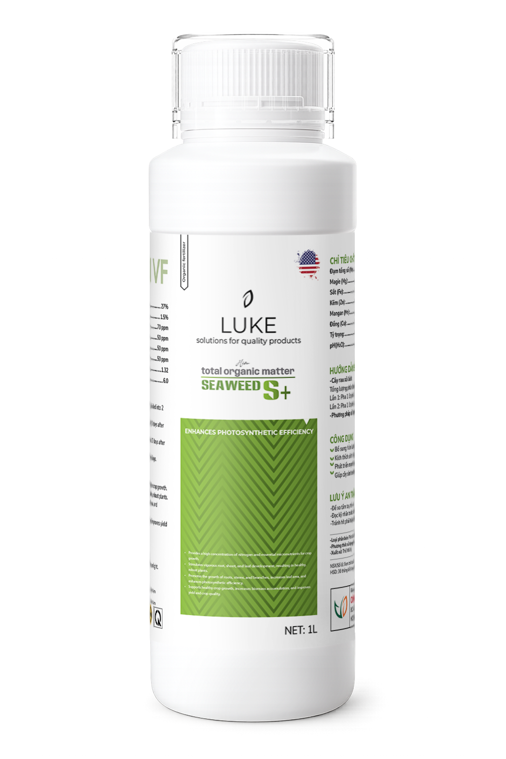 LUKE SEAWEED S+ NHẬP KHẨU MỸ (1L)
